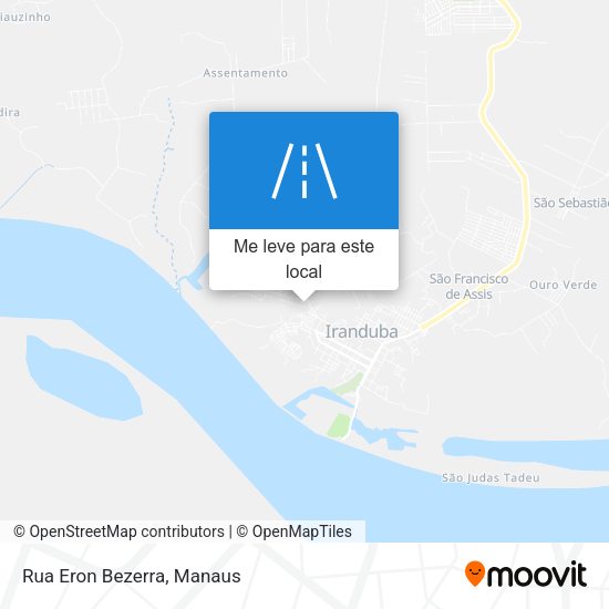 Rua Eron Bezerra mapa