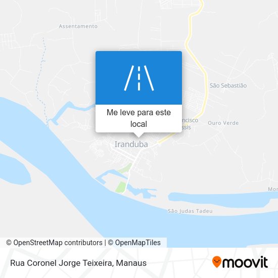 Rua Coronel Jorge Teixeira mapa