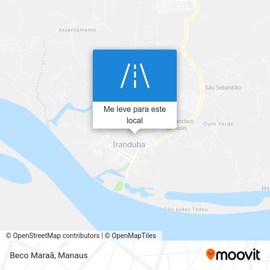 Beco Maraã mapa