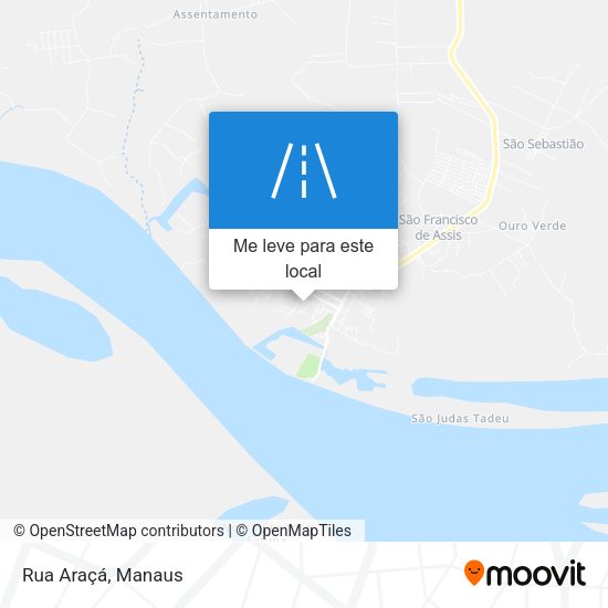 Rua Araçá mapa