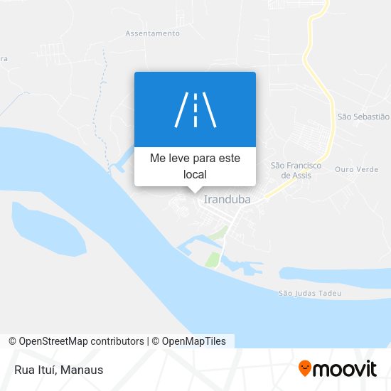 Rua Ituí mapa
