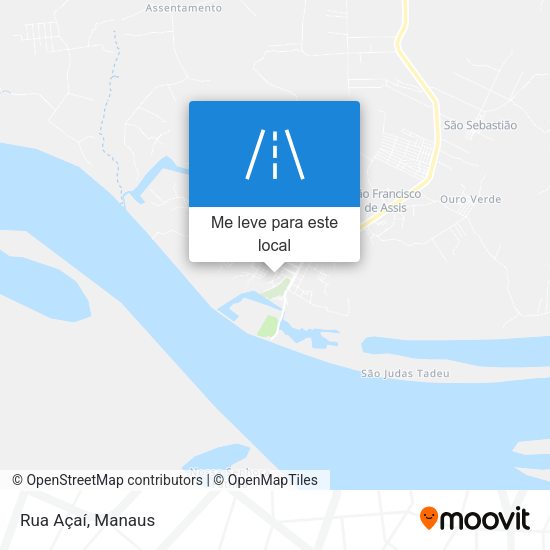 Rua Açaí mapa