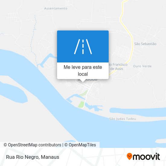 Rua Rio Negro mapa