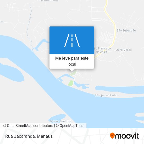 Rua Jacarandá mapa