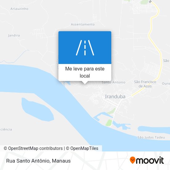 Rua Santo Antônio mapa