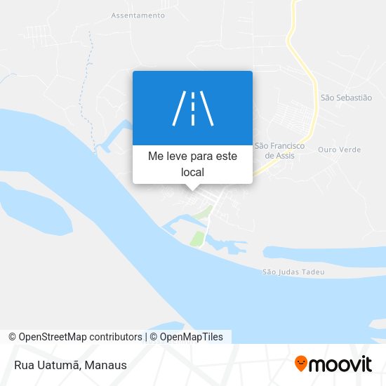 Rua Uatumã mapa