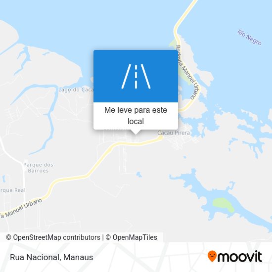Rua Nacional mapa