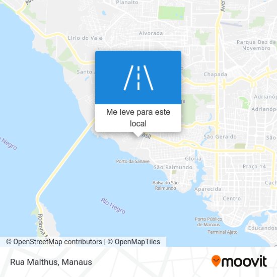 Rua Malthus mapa