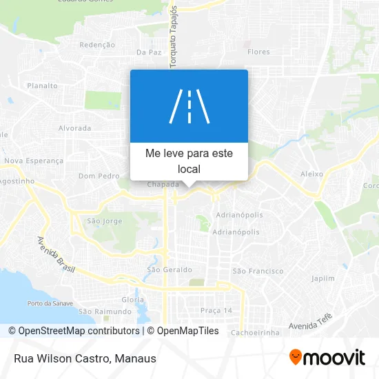 Rua Wilson Castro mapa