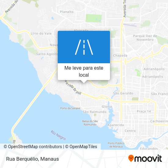 Rua Berquélio mapa