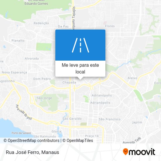 Rua José Ferro mapa