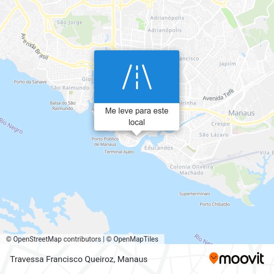 Travessa Francisco Queiroz mapa