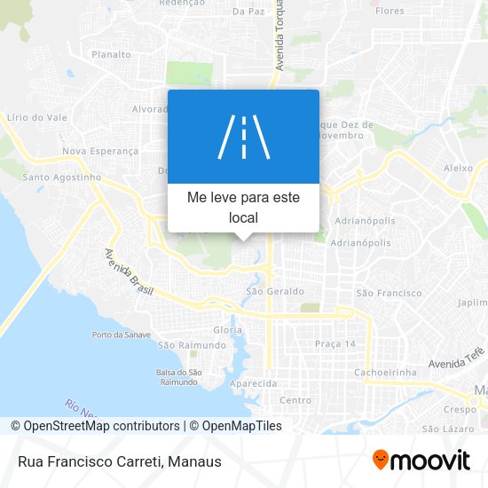 Rua Francisco Carreti mapa
