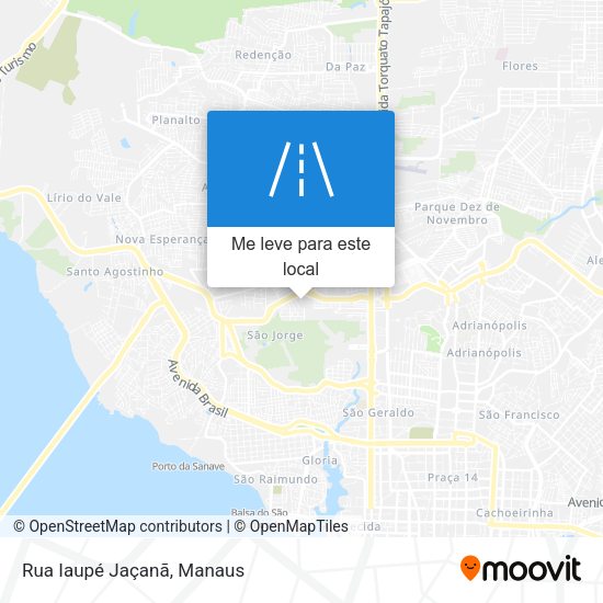 Rua Iaupé Jaçanã mapa