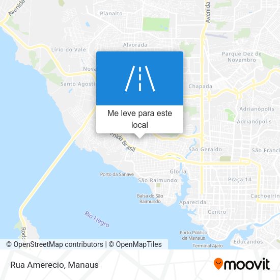 Rua Amerecio mapa