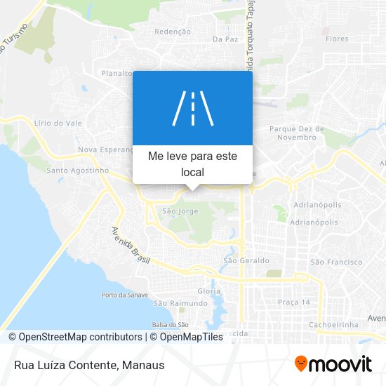 Rua Luíza Contente mapa