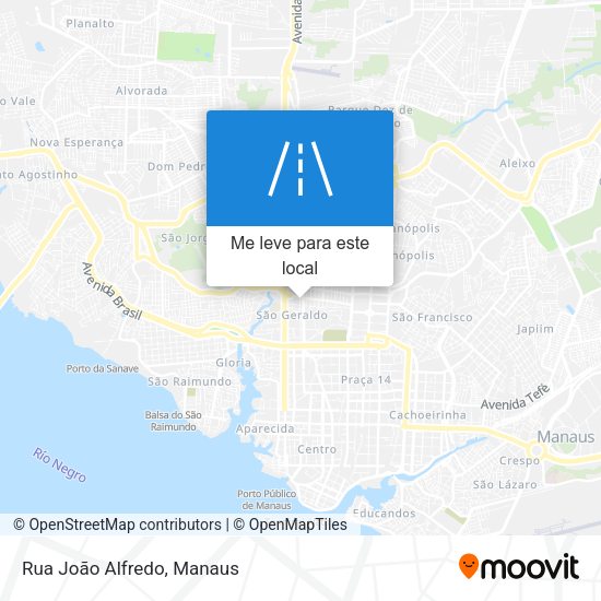 Rua João Alfredo mapa