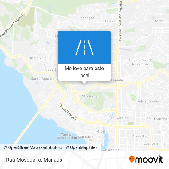 Rua Mosqueiro mapa