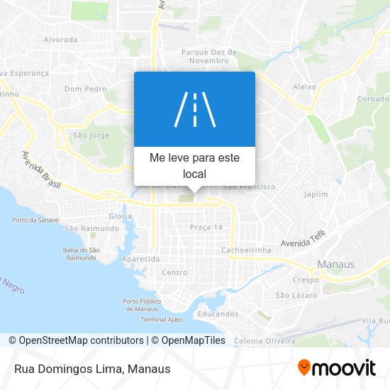 Rua Domingos Lima mapa