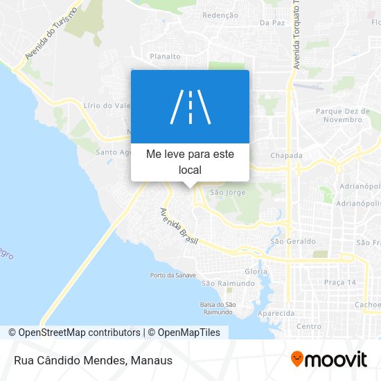 Rua Cândido Mendes mapa