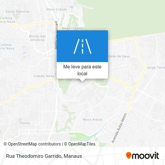 Rua Theodomiro Garrido mapa