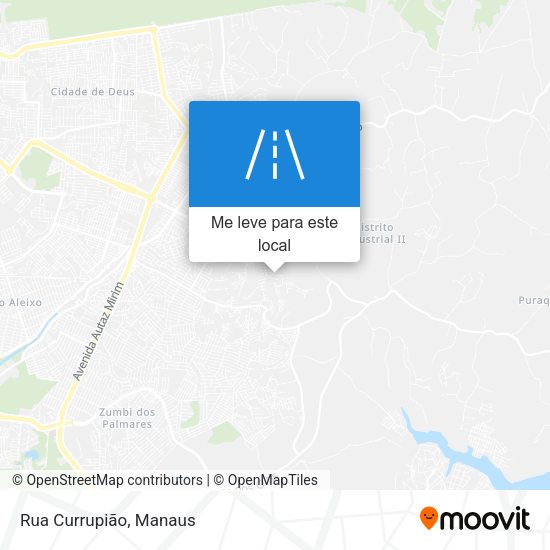 Rua Currupião mapa
