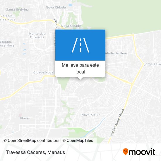 Travessa Cáceres mapa