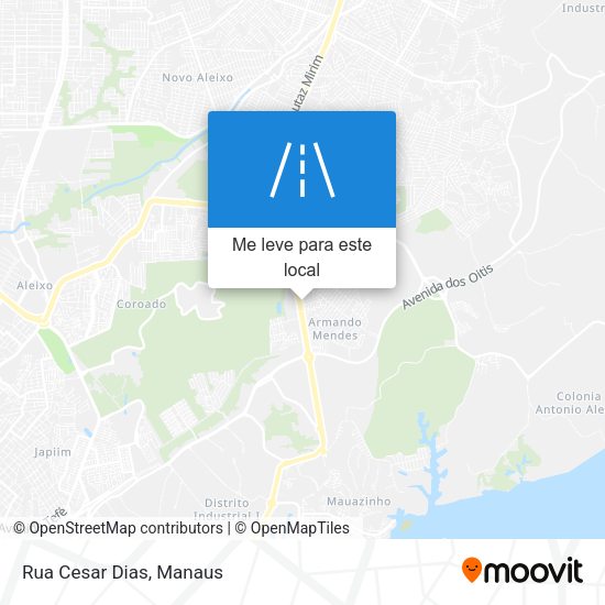 Rua Cesar Dias mapa