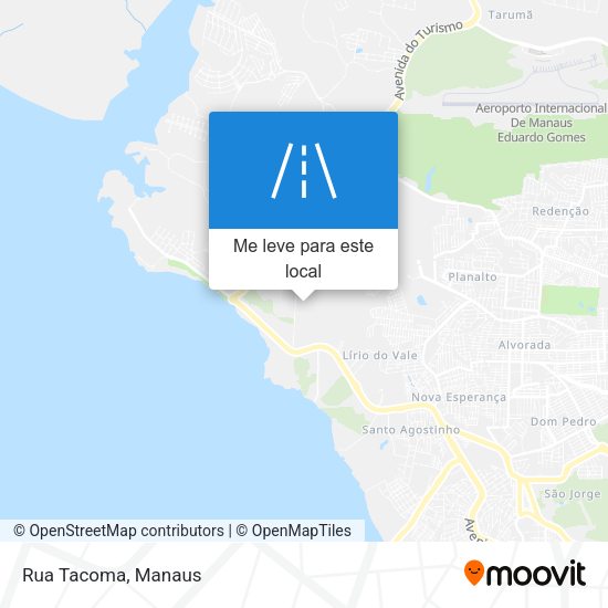 Rua Tacoma mapa