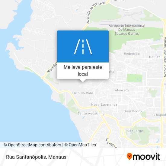 Rua Santanópolis mapa