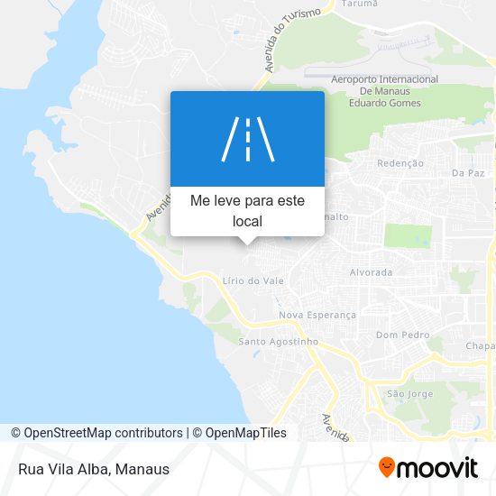 Rua Vila Alba mapa