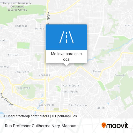 Rua Professor Guilherme Nery mapa