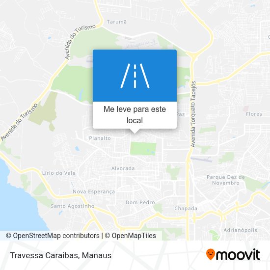 Travessa Caraibas mapa