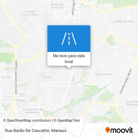 Rua Barão De Cascalho mapa
