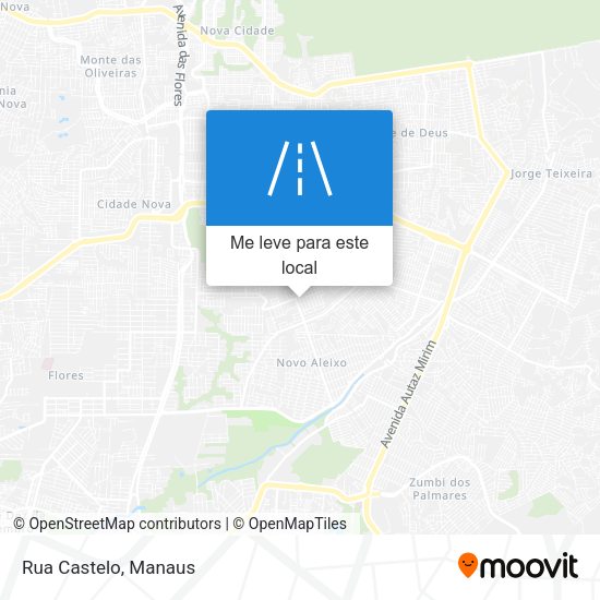 Rua Castelo mapa