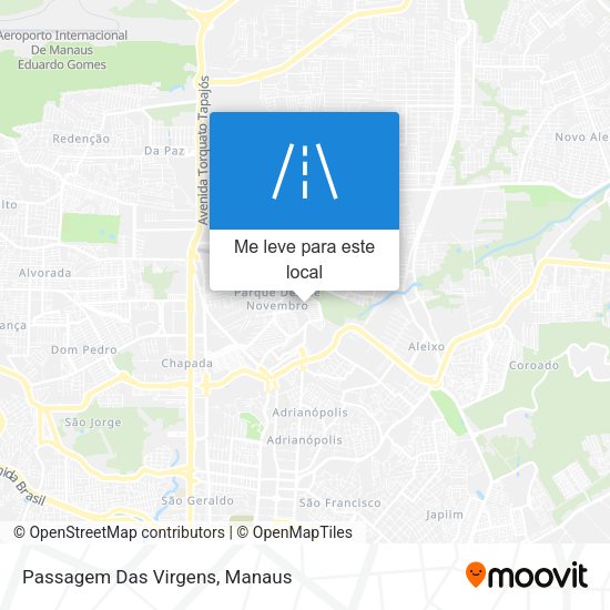 Passagem Das Virgens mapa