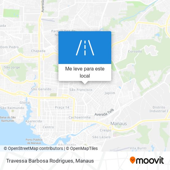 Travessa Barbosa Rodrigues mapa