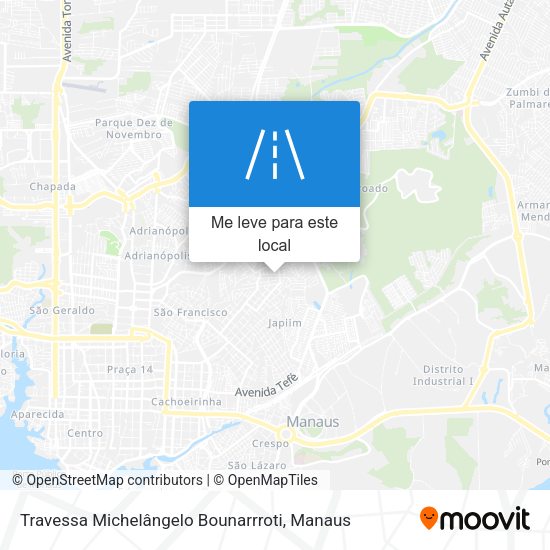 Travessa Michelângelo Bounarrroti mapa