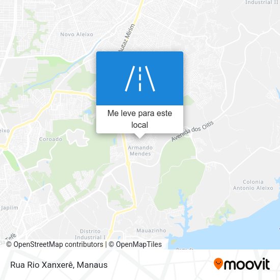 Rua Rio Xanxerê mapa