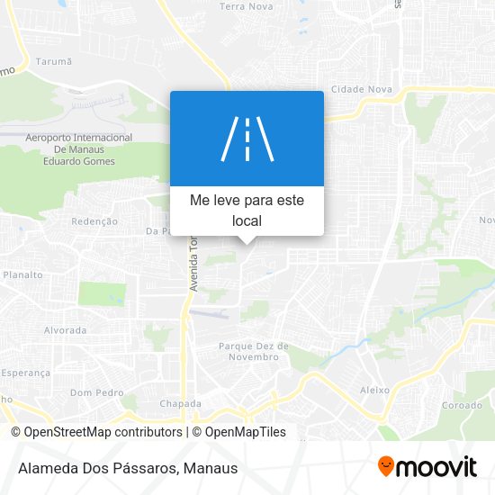 Alameda Dos Pássaros mapa