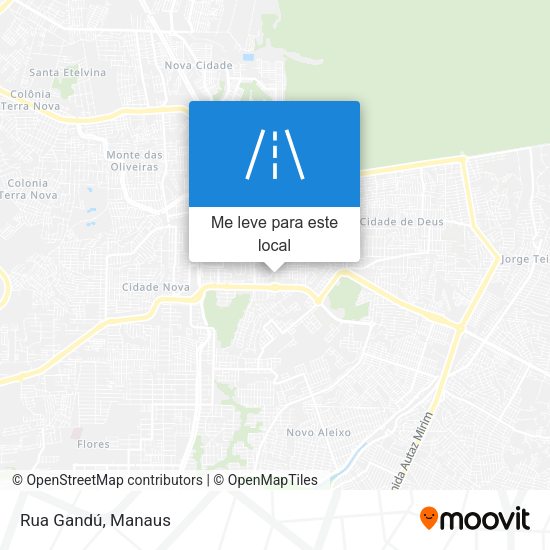 Rua Gandú mapa