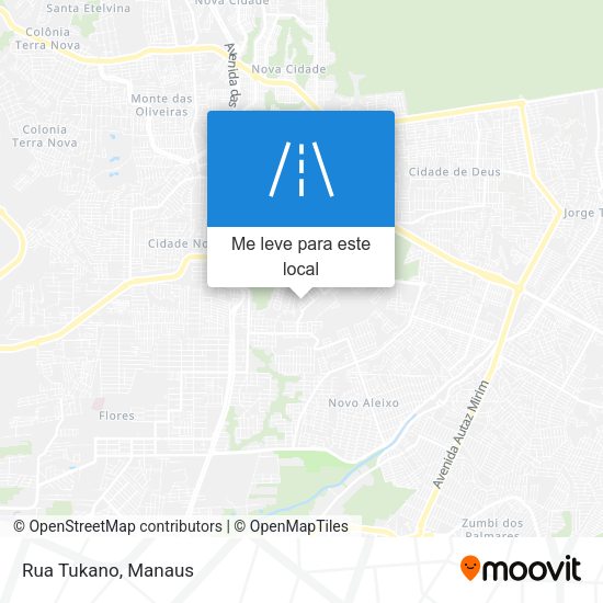 Rua Tukano mapa