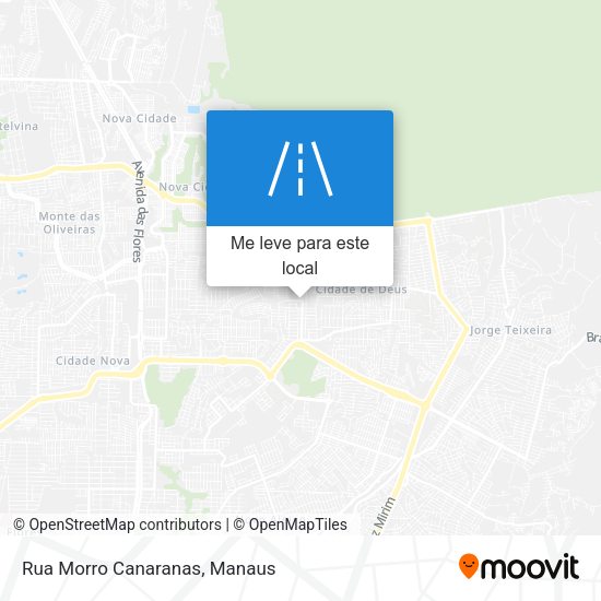 Rua Morro Canaranas mapa