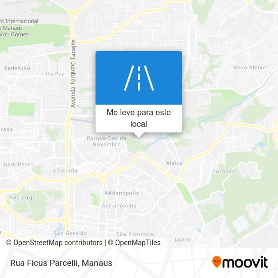 Rua Ficus Parcelli mapa