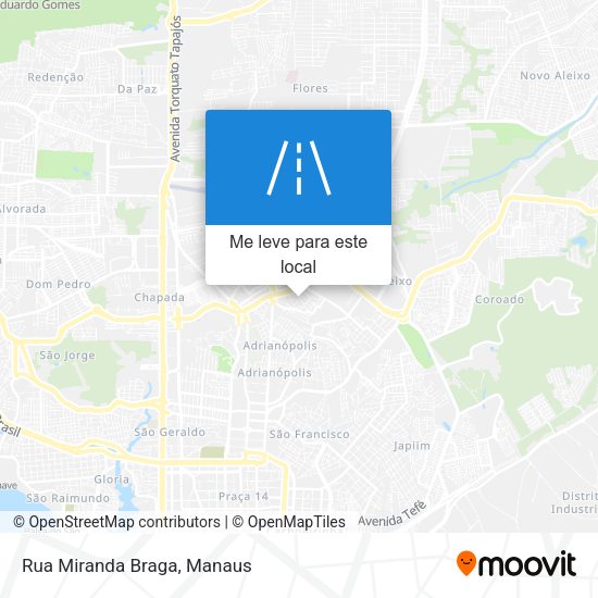 Rua Miranda Braga mapa