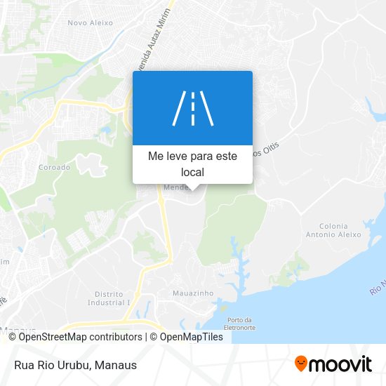 Rua Rio Urubu mapa