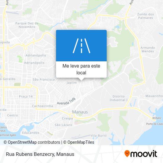 Rua Rubens Benzecry mapa
