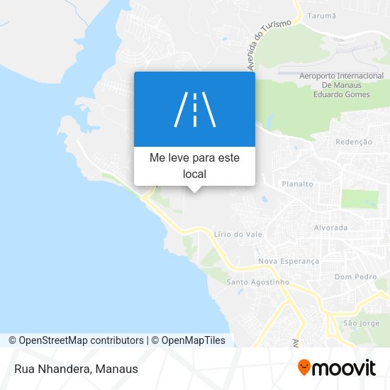 Rua Nhandera mapa