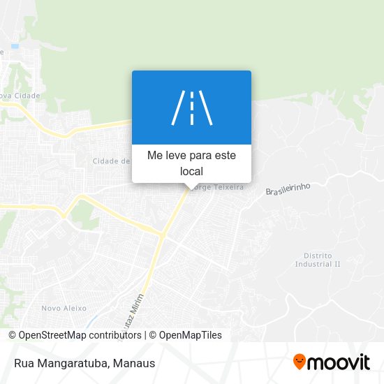 Rua Mangaratuba mapa