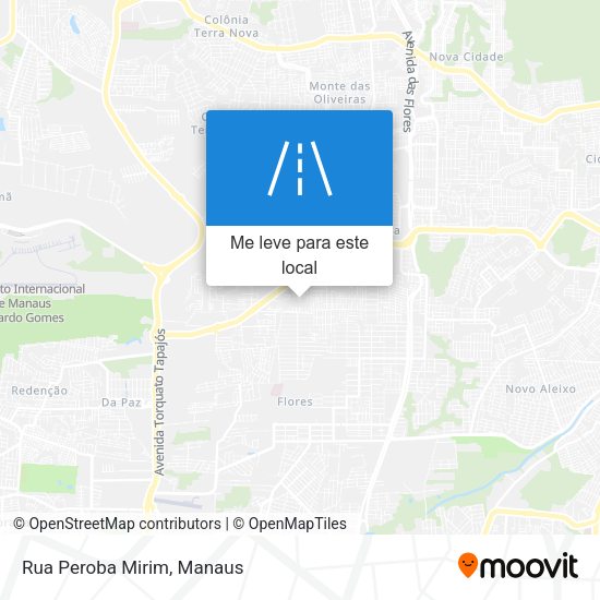 Rua Peroba Mirim mapa